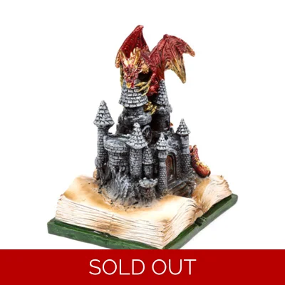 Dark Legends LED Enchanted Fairytale Castle Fire Dragon